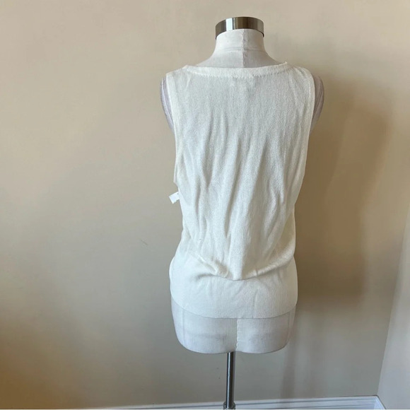 New! L’Agence Odessa cross front top white knit nwot 17620 - Picture 5 of 10
